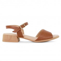 Sandália Usaflex Casual Glam Feminina Marrom / Bege