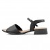 Sandália Usaflex Casual Glam Feminina Preto / Preto