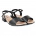 Sandália Usaflex Casual Glam Feminina Preto / Preto