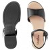 Sandália Usaflex Casual Glam Feminina Preto / Preto