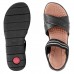 Sandália Usaflex Elastic Feminina Preto / Prata
