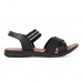 Sandália Usaflex Elastic Feminina Preto / Prata