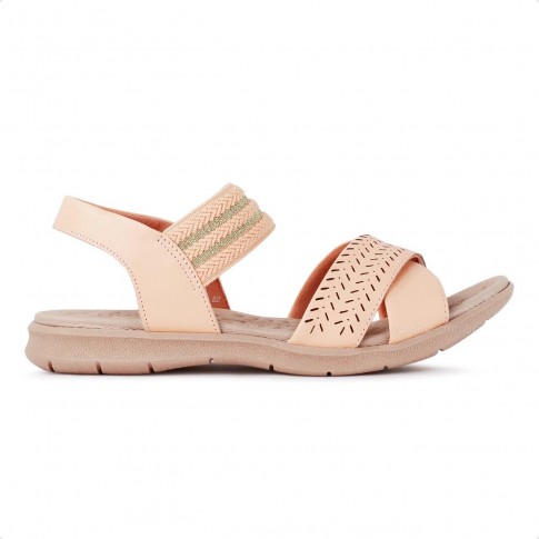 Sandália Usaflex Elastic Feminina Salmão