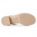 Sandália Usaflex Elastic Salto Bloco Feminina Branco / Bege