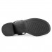 Sandália Usaflex Elastic Salto Bloco Feminina Preto / Preto