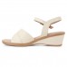 Sandália Usaflex Modern Fivela Feminina Creme / Bege