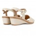 Sandália Usaflex Modern Fivela Feminina Creme / Bege
