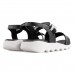 Sandália Usaflex Papete Elastico Feminino Preto / Cinza