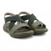 Sandália Usaflex Plataforma Elástico Feminina Verde Militar