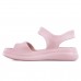 Sandália Usaflex Plataforma Poofy Feminina Rosa / Rosa