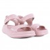 Sandália Usaflex Plataforma Poofy Feminina Rosa / Rosa
