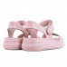 Sandália Usaflex Plataforma Poofy Feminina Rosa / Rosa