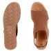 Sandália Usaflex Plataforma Tricot Feminina Marrom