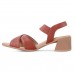 Sandália Usaflex Salto Bloco Versatile Feminina Terracota