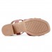Sandália Usaflex Salto Bloco Versatile Feminina Terracota