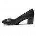 Scarpin Usaflex Salto Baixo Casual Feminino Preto