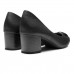 Scarpin Usaflex Salto Baixo Casual Feminino Preto