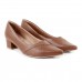 Scarpin Usaflex Salto Bloco Feminino Marrom / Marrom