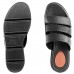 Tamanco Usaflex Plataforma Tiras Feminino Preto / Preto