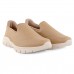 Tênis Usaflex Básico Slip On Feminino Marrom / Nude