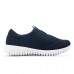 Tênis Usaflex Slip On Elastano Feminino Marinho / Branco
