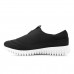 Tênis Usaflex Slip On Elastano Feminino Preto / Branco