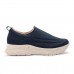 Tênis Usaflex Slip On Feminino Marinho / Bege