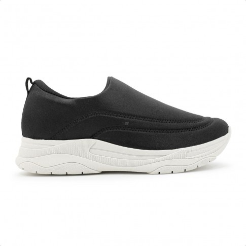 Tênis Usaflex Slip On Feminino Preto