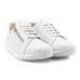 Tênis Usaflex Casual Ziper Feminino Branco / Dourado