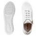 Tênis Usaflex Casual Ziper Feminino Branco / Dourado