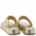 Chinelo Papete Via Uno Flatform Feminino Dourado
