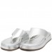 Chinelo Papete Via Uno Flatform Feminino Prata