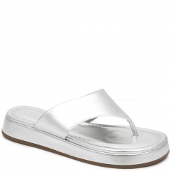 Chinelo Papete Via Uno Flatform Feminino Prata