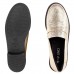 Mocassim Via Uno Craquelado Feminino Dourado / Preto
