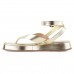 Sandália Papete Via Uno Flatform Feminina Dourado