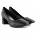 Sapato Via Uno Salto Bloco Feminino Preto / Preto