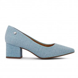Scarpin Via Uno Bico Fino Feminino Jeans