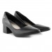 Scarpin Via Uno Salto Médio Bico Fino Feminino Preto