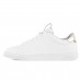 Tênis Via Uno Moda Microfuros Feminino Branco / Dourado