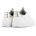 Tênis Via Uno Moda Microfuros Feminino Branco / Dourado
