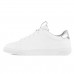 Tênis Via Uno Moda Microfuros Feminino Branco / Prata
