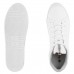 Tênis Via Uno Moda Microfuros Feminino Branco / Prata
