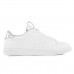 Tênis Via Uno Moda Microfuros Feminino Branco / Prata