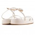 Sandália Vizzano Papete Plataforma Flats Feminina Off White / Bege