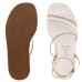 Sandália Vizzano Papete Plataforma Flats Feminina Off White / Bege