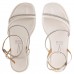 Sandália Vizzano Papete Plataforma Flats Feminina Off White / Bege