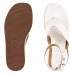 Sandália Vizzano Papete Plataforma Flats Fivela Feminina Off White