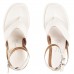 Sandália Vizzano Papete Plataforma Flats Fivela Feminina Off White
