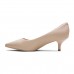 Scarpin Vizzano Bico Fino Salto Baixo Feminino Bege