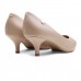 Scarpin Vizzano Bico Fino Salto Baixo Feminino Bege